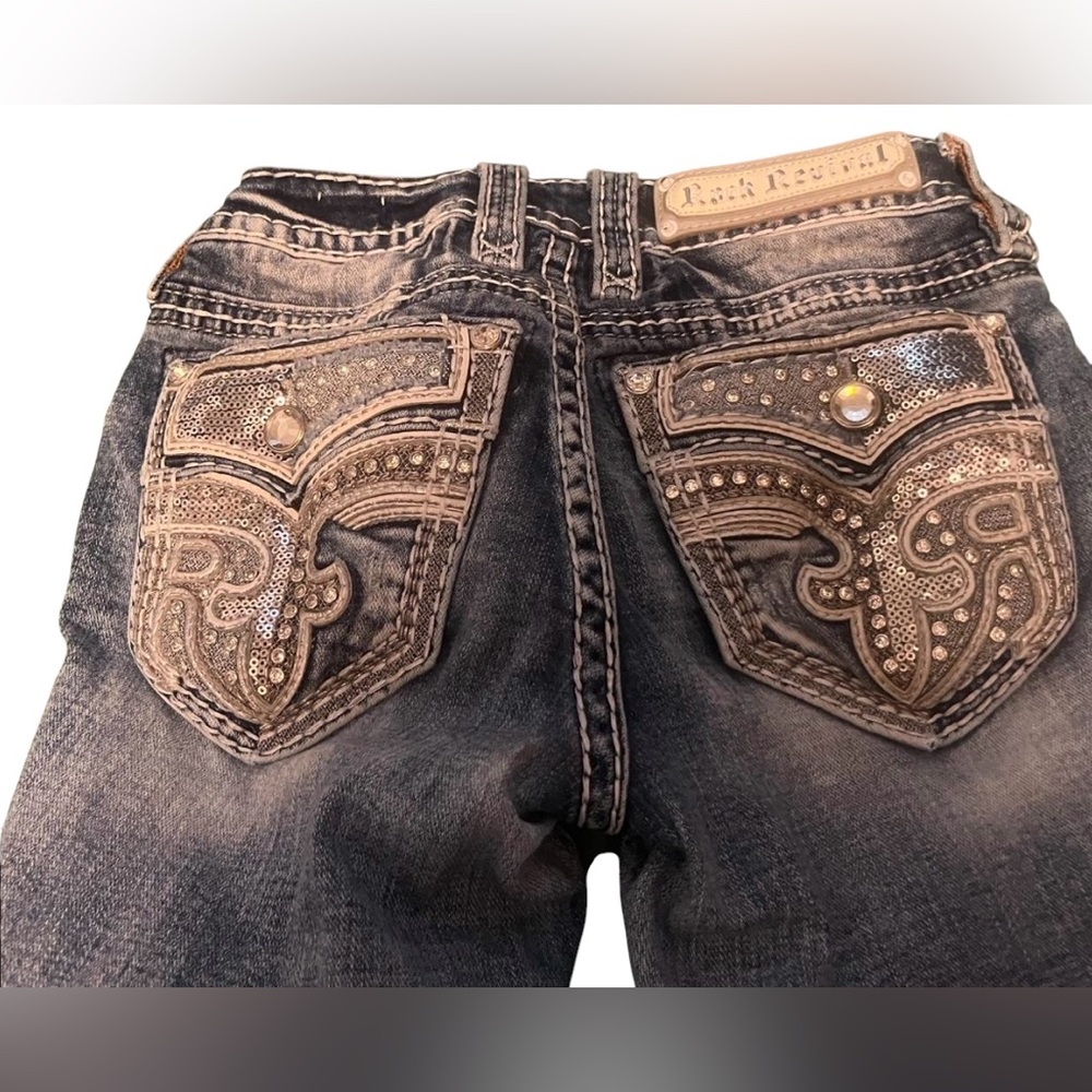 Rock Revival Amber Low Rise Light Wash Bootcut Jeans Size 23/32 Worn Once - Picture 5 of 6